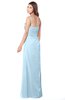 ColsBM Terell Ice Blue Bridesmaid Dresses Appliques Floor Length Modern Sleeveless Strapless Half Backless