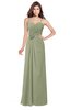 ColsBM Terell Moss Green Bridesmaid Dresses Appliques Floor Length Modern Sleeveless Strapless Half Backless