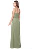 ColsBM Terell Moss Green Bridesmaid Dresses Appliques Floor Length Modern Sleeveless Strapless Half Backless