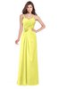 ColsBM Terell Pale Yellow Bridesmaid Dresses Appliques Floor Length Modern Sleeveless Strapless Half Backless