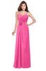 ColsBM Terell Rose Pink Bridesmaid Dresses Appliques Floor Length Modern Sleeveless Strapless Half Backless