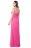 ColsBM Terell Rose Pink Bridesmaid Dresses Appliques Floor Length Modern Sleeveless Strapless Half Backless