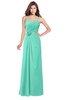 ColsBM Terell Seafoam Green Bridesmaid Dresses Appliques Floor Length Modern Sleeveless Strapless Half Backless