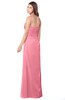 ColsBM Terell Watermelon Bridesmaid Dresses Appliques Floor Length Modern Sleeveless Strapless Half Backless