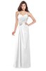 ColsBM Terell White Bridesmaid Dresses Appliques Floor Length Modern Sleeveless Strapless Half Backless