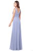 ColsBM Madisyn Blue Heron Bridesmaid Dresses Sleeveless Half Backless Sexy A-line Floor Length V-neck