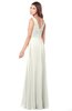 ColsBM Madisyn Cream Bridesmaid Dresses Sleeveless Half Backless Sexy A-line Floor Length V-neck