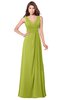 ColsBM Madisyn Green Oasis Bridesmaid Dresses Sleeveless Half Backless Sexy A-line Floor Length V-neck