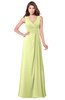 ColsBM Madisyn Lime Green Bridesmaid Dresses Sleeveless Half Backless Sexy A-line Floor Length V-neck