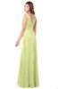 ColsBM Madisyn Lime Green Bridesmaid Dresses Sleeveless Half Backless Sexy A-line Floor Length V-neck
