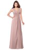 ColsBM Madisyn Nectar Pink Bridesmaid Dresses Sleeveless Half Backless Sexy A-line Floor Length V-neck