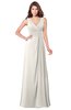 ColsBM Madisyn Off White Bridesmaid Dresses Sleeveless Half Backless Sexy A-line Floor Length V-neck