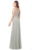 ColsBM Madisyn Platinum Bridesmaid Dresses Sleeveless Half Backless Sexy A-line Floor Length V-neck