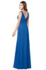 ColsBM Madisyn Royal Blue Bridesmaid Dresses Sleeveless Half Backless Sexy A-line Floor Length V-neck
