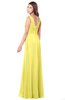 ColsBM Madisyn Yellow Iris Bridesmaid Dresses Sleeveless Half Backless Sexy A-line Floor Length V-neck