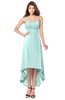 ColsBM Audley Blue Glass Bridesmaid Dresses Sleeveless Hi-Lo Gorgeous Spaghetti Pick up A-line
