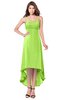 ColsBM Audley Bright Green Bridesmaid Dresses Sleeveless Hi-Lo Gorgeous Spaghetti Pick up A-line