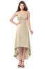 ColsBM Audley Champagne Bridesmaid Dresses Sleeveless Hi-Lo Gorgeous Spaghetti Pick up A-line
