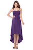 ColsBM Audley Dark Purple Bridesmaid Dresses Sleeveless Hi-Lo Gorgeous Spaghetti Pick up A-line