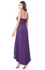 ColsBM Audley Dark Purple Bridesmaid Dresses Sleeveless Hi-Lo Gorgeous Spaghetti Pick up A-line