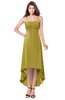 ColsBM Audley Golden Olive Bridesmaid Dresses Sleeveless Hi-Lo Gorgeous Spaghetti Pick up A-line