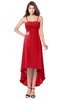 ColsBM Audley Red Bridesmaid Dresses Sleeveless Hi-Lo Gorgeous Spaghetti Pick up A-line