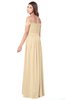 ColsBM Kaolin Apricot Gelato Bridesmaid Dresses A-line Floor Length Zip up Short Sleeve Appliques Gorgeous