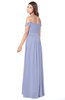 ColsBM Kaolin Blue Heron Bridesmaid Dresses A-line Floor Length Zip up Short Sleeve Appliques Gorgeous