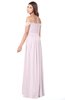 ColsBM Kaolin Blush Bridesmaid Dresses A-line Floor Length Zip up Short Sleeve Appliques Gorgeous