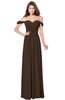 ColsBM Kaolin Copper Bridesmaid Dresses A-line Floor Length Zip up Short Sleeve Appliques Gorgeous