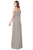 ColsBM Kaolin Fawn Bridesmaid Dresses A-line Floor Length Zip up Short Sleeve Appliques Gorgeous