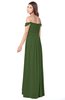 ColsBM Kaolin Garden Green Bridesmaid Dresses A-line Floor Length Zip up Short Sleeve Appliques Gorgeous