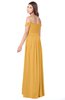 ColsBM Kaolin Golden Cream Bridesmaid Dresses A-line Floor Length Zip up Short Sleeve Appliques Gorgeous