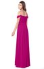 ColsBM Kaolin Hot Pink Bridesmaid Dresses A-line Floor Length Zip up Short Sleeve Appliques Gorgeous