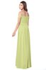 ColsBM Kaolin Lime Sherbet Bridesmaid Dresses A-line Floor Length Zip up Short Sleeve Appliques Gorgeous