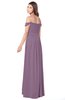 ColsBM Kaolin Mauve Bridesmaid Dresses A-line Floor Length Zip up Short Sleeve Appliques Gorgeous