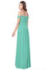 ColsBM Kaolin Mint Green Bridesmaid Dresses A-line Floor Length Zip up Short Sleeve Appliques Gorgeous