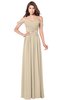 ColsBM Kaolin Novelle Peach Bridesmaid Dresses A-line Floor Length Zip up Short Sleeve Appliques Gorgeous