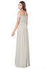 ColsBM Kaolin Off White Bridesmaid Dresses A-line Floor Length Zip up Short Sleeve Appliques Gorgeous