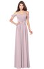 ColsBM Kaolin Pale Lilac Bridesmaid Dresses A-line Floor Length Zip up Short Sleeve Appliques Gorgeous