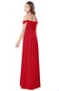 ColsBM Kaolin Red Bridesmaid Dresses A-line Floor Length Zip up Short Sleeve Appliques Gorgeous