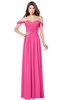 ColsBM Kaolin Rose Pink Bridesmaid Dresses A-line Floor Length Zip up Short Sleeve Appliques Gorgeous