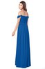 ColsBM Kaolin Royal Blue Bridesmaid Dresses A-line Floor Length Zip up Short Sleeve Appliques Gorgeous