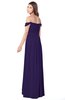 ColsBM Kaolin Royal Purple Bridesmaid Dresses A-line Floor Length Zip up Short Sleeve Appliques Gorgeous