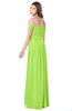 ColsBM Kaolin Sharp Green Bridesmaid Dresses A-line Floor Length Zip up Short Sleeve Appliques Gorgeous