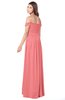 ColsBM Kaolin Shell Pink Bridesmaid Dresses A-line Floor Length Zip up Short Sleeve Appliques Gorgeous