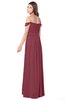ColsBM Kaolin Wine Bridesmaid Dresses A-line Floor Length Zip up Short Sleeve Appliques Gorgeous