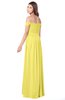 ColsBM Kaolin Yellow Iris Bridesmaid Dresses A-line Floor Length Zip up Short Sleeve Appliques Gorgeous