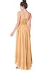ColsBM Kinsley Apricot Bridesmaid Dresses Half Backless Hi-Lo A-line Mature Sleeveless Spaghetti