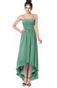 ColsBM Kinsley Beryl Green Bridesmaid Dresses Half Backless Hi-Lo A-line Mature Sleeveless Spaghetti